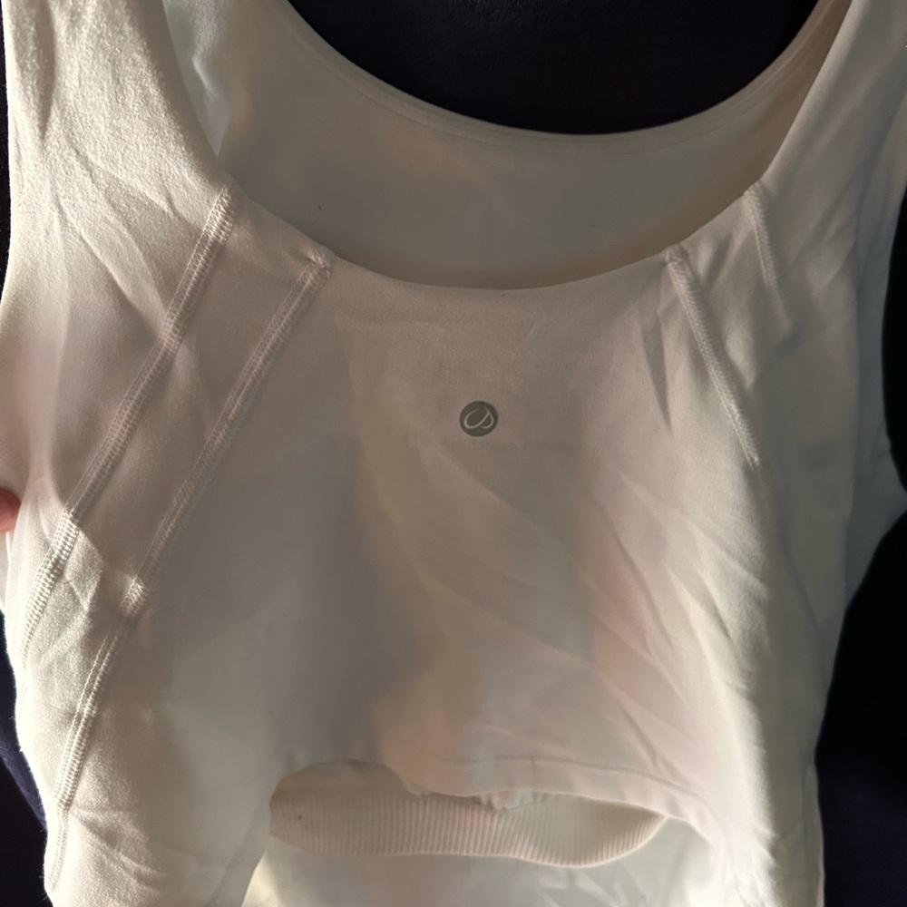CRZ YOGA Cream Crop Top
